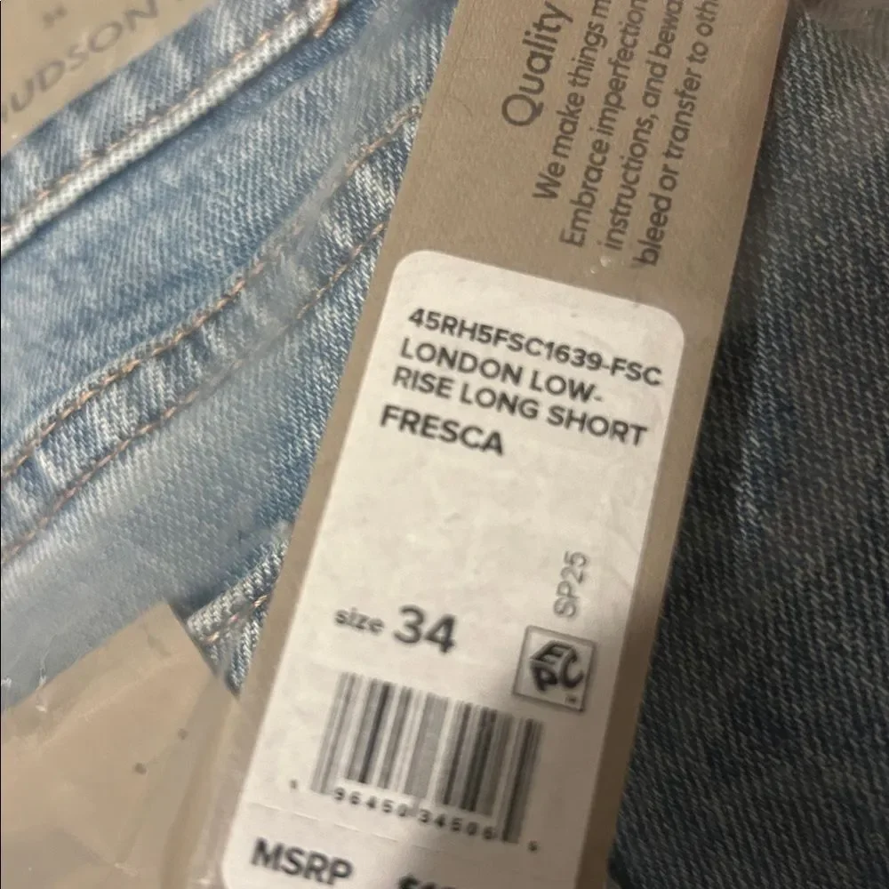 London Low Rise Long Shorts In Fresca 34